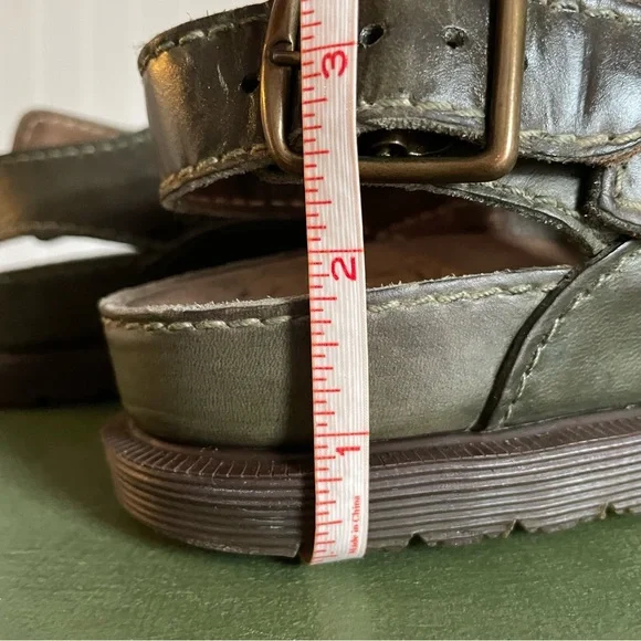VTG England Made Dr Martens Fisherman's Sandals in Atlantic Green - Picture 6 of 9